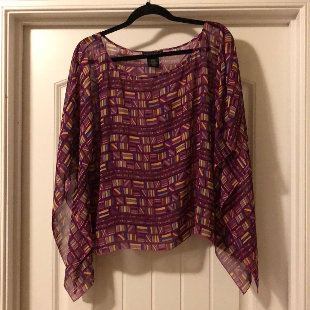 Batwing see through shirt